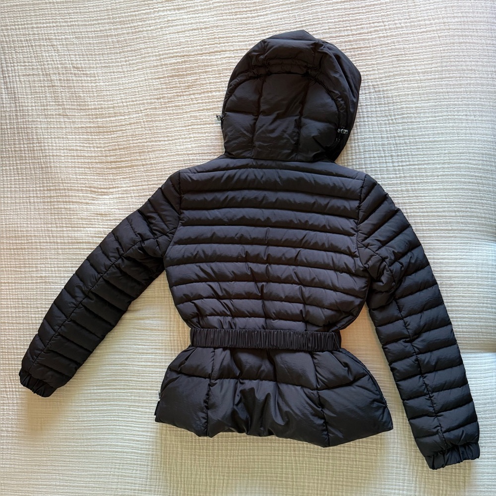 Moncler Brown Down Puffer Jacket with White Label - Picture 2 of 10